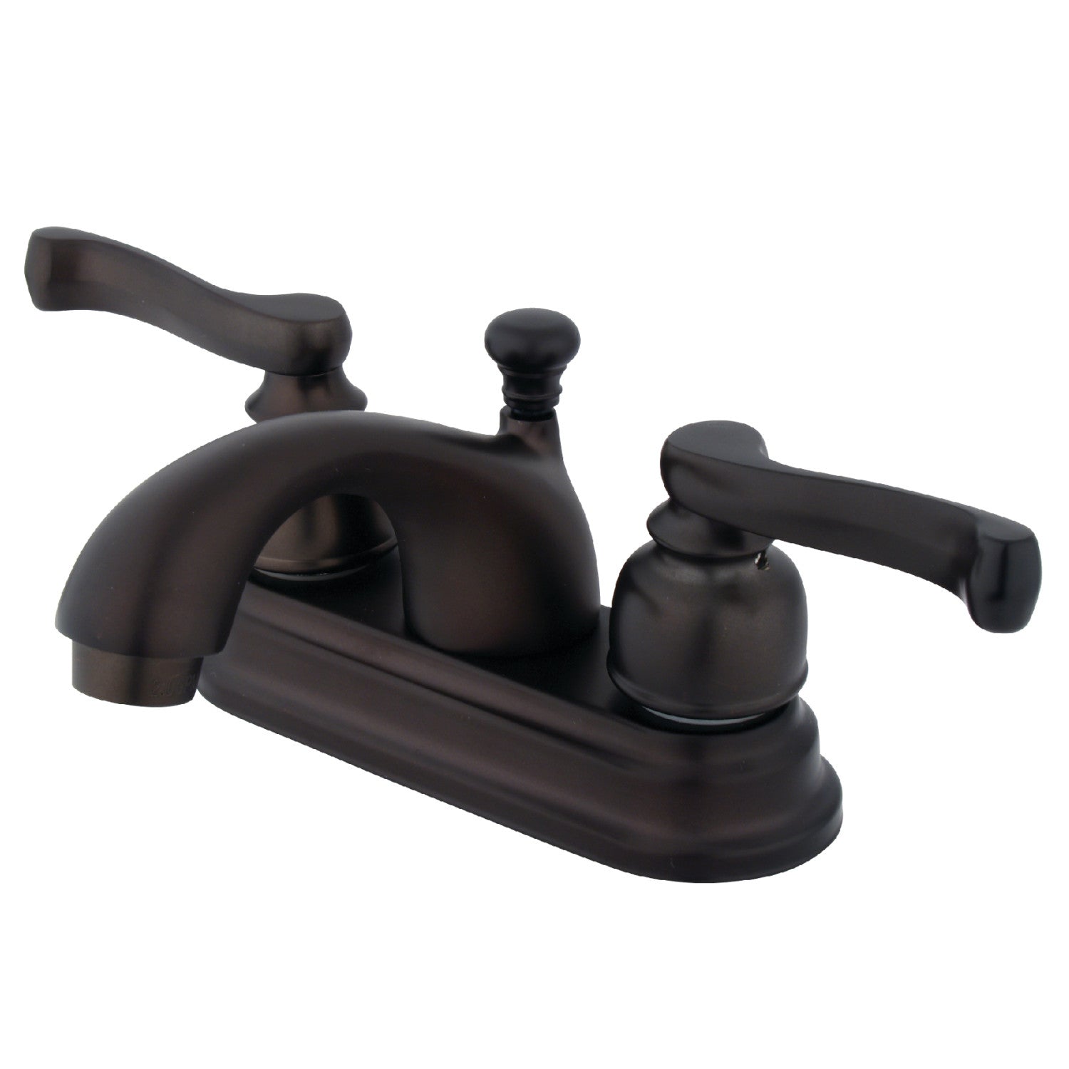 Kingston Tulare KB5605FL - Royale Double-Handle 3-Hole Deck Mount 4-Inch Centerset Bathroom Faucet with Pop-Up Drain, Oil Rubbed Bronze — image 1